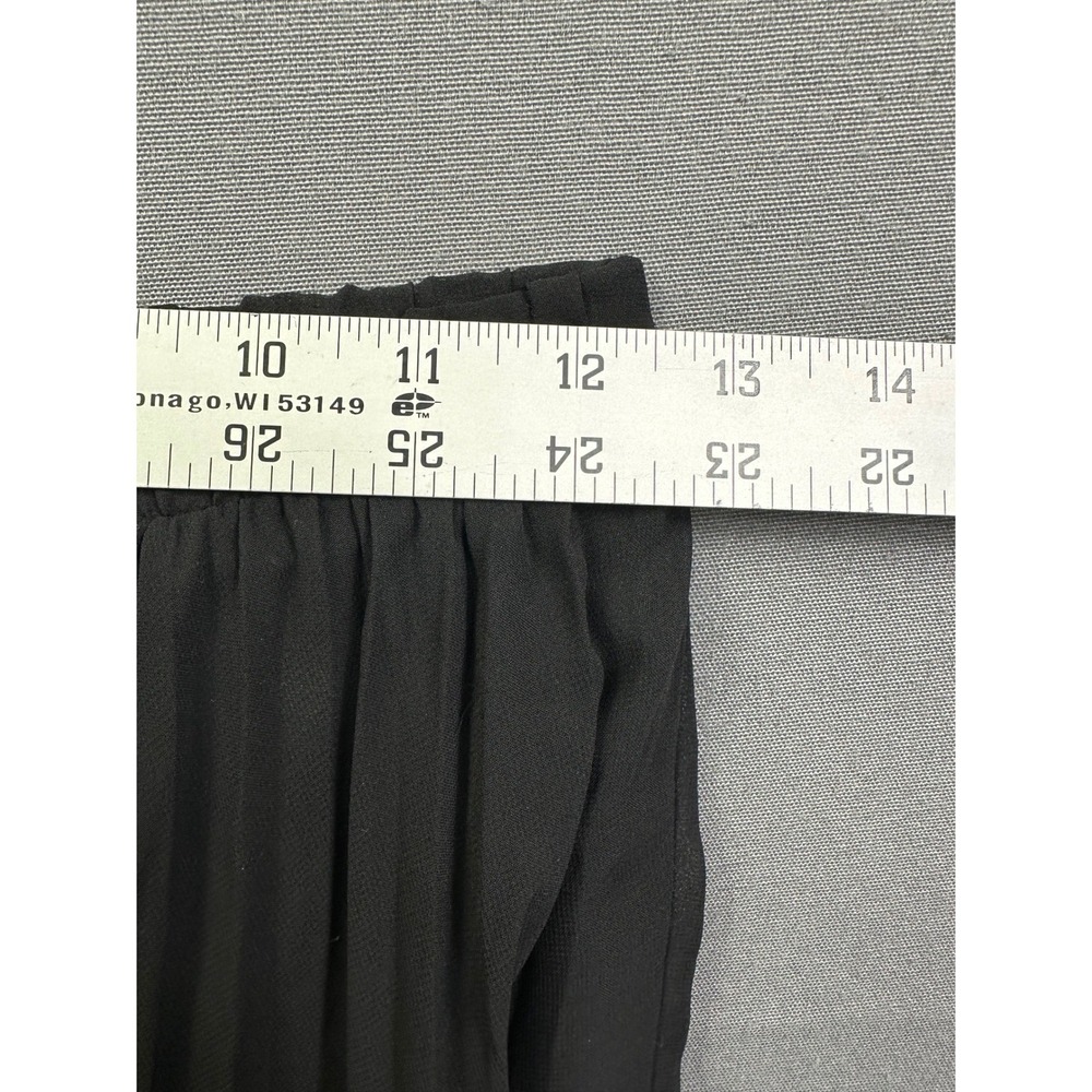 Vince Camuto Black Maxi Skirt Pleated Chiffon‎ Elastic Waist Lined Women's SZ XS - Picture 5 of 7
